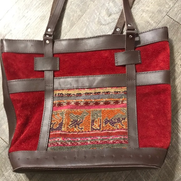 Bolivian genuine leather purse - Picture 2 of 5